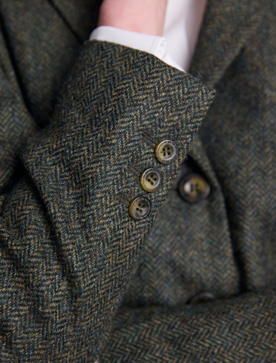 Tara Tweed Hacking Jacket - Green Fields