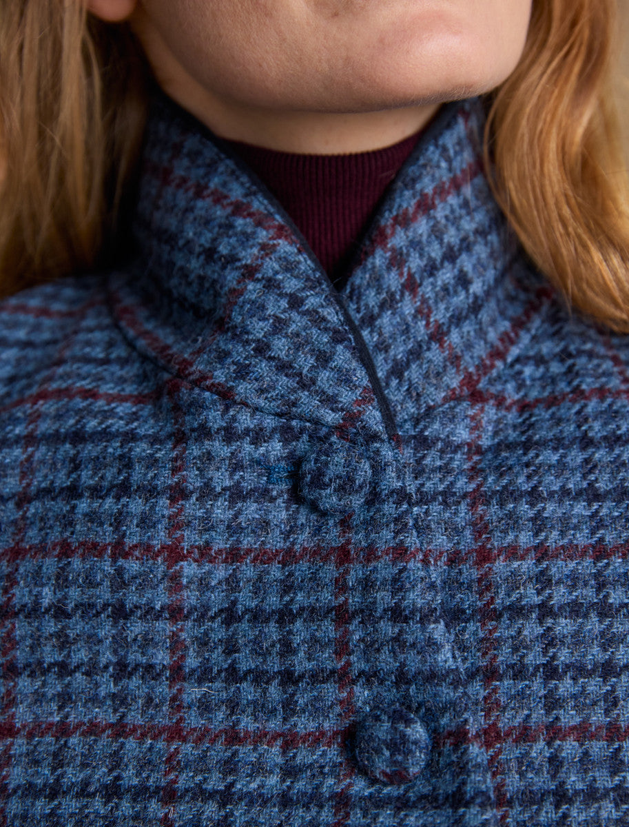Niamh Tweed Blazer – Navy Hacking Check