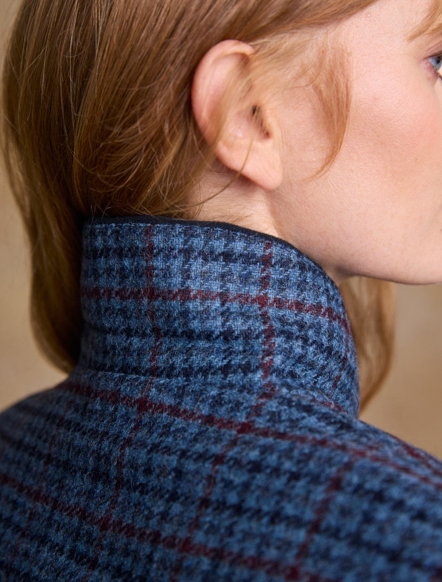 Niamh Tweed Blazer – Navy Hacking Check