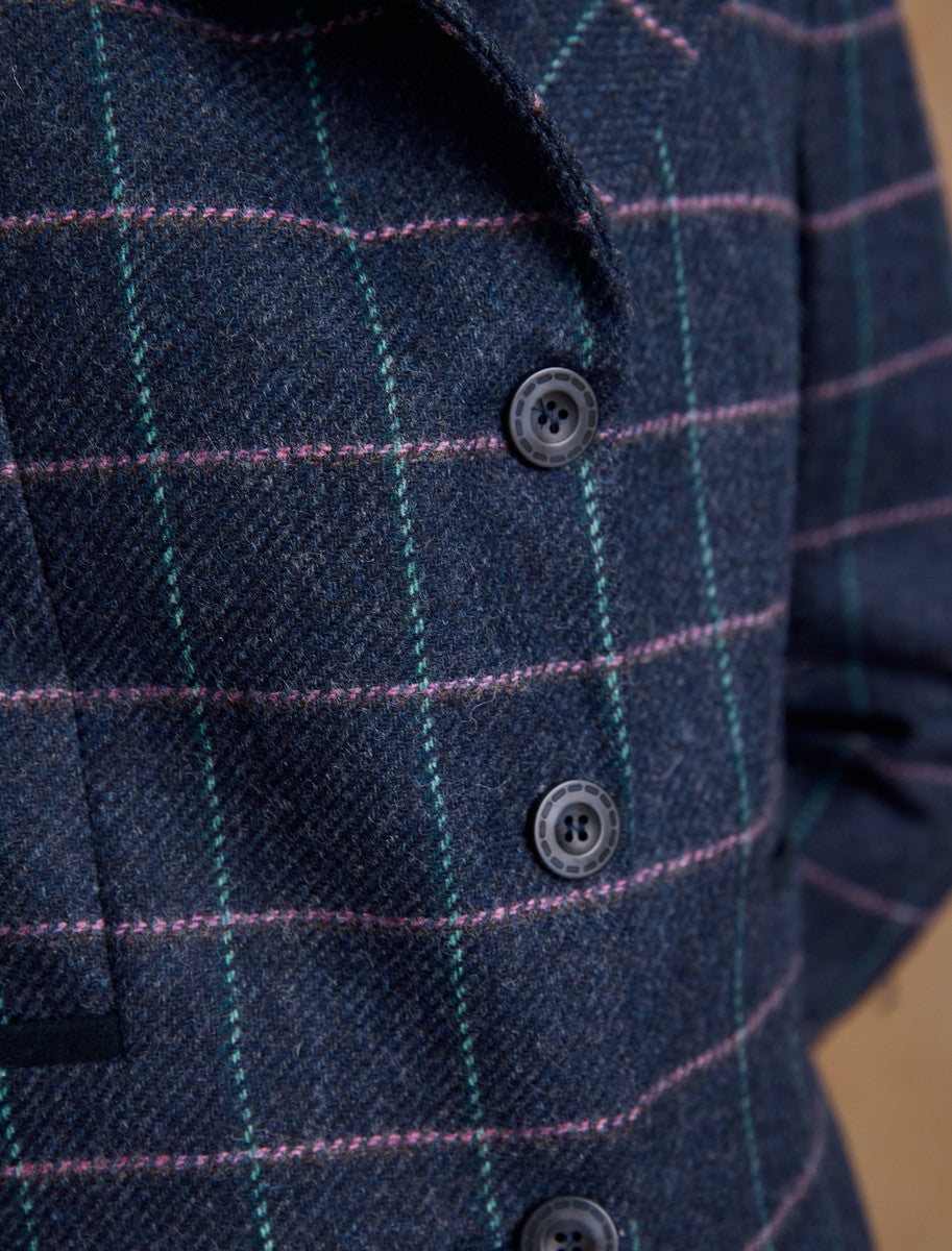 Sasha Tweed Blazer – Navy Dreamer