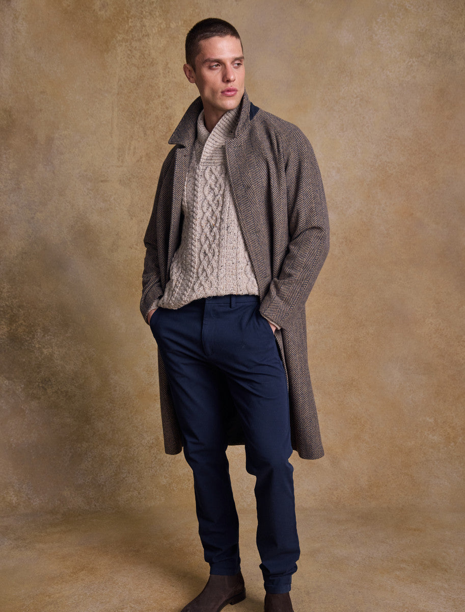 Sean Tweed Overcoat - Donegal Ochre