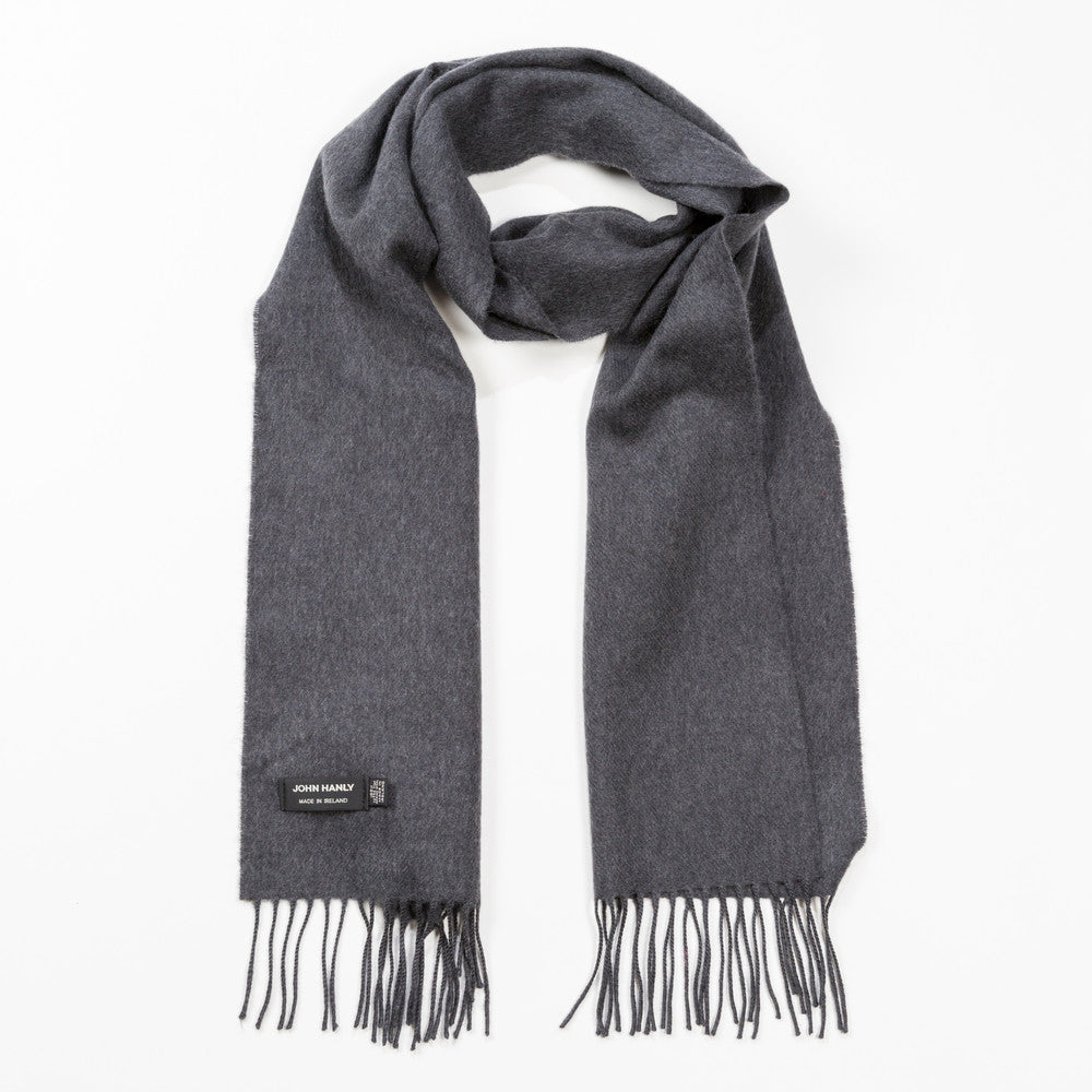 Fine Merino Scarf - Charcoal