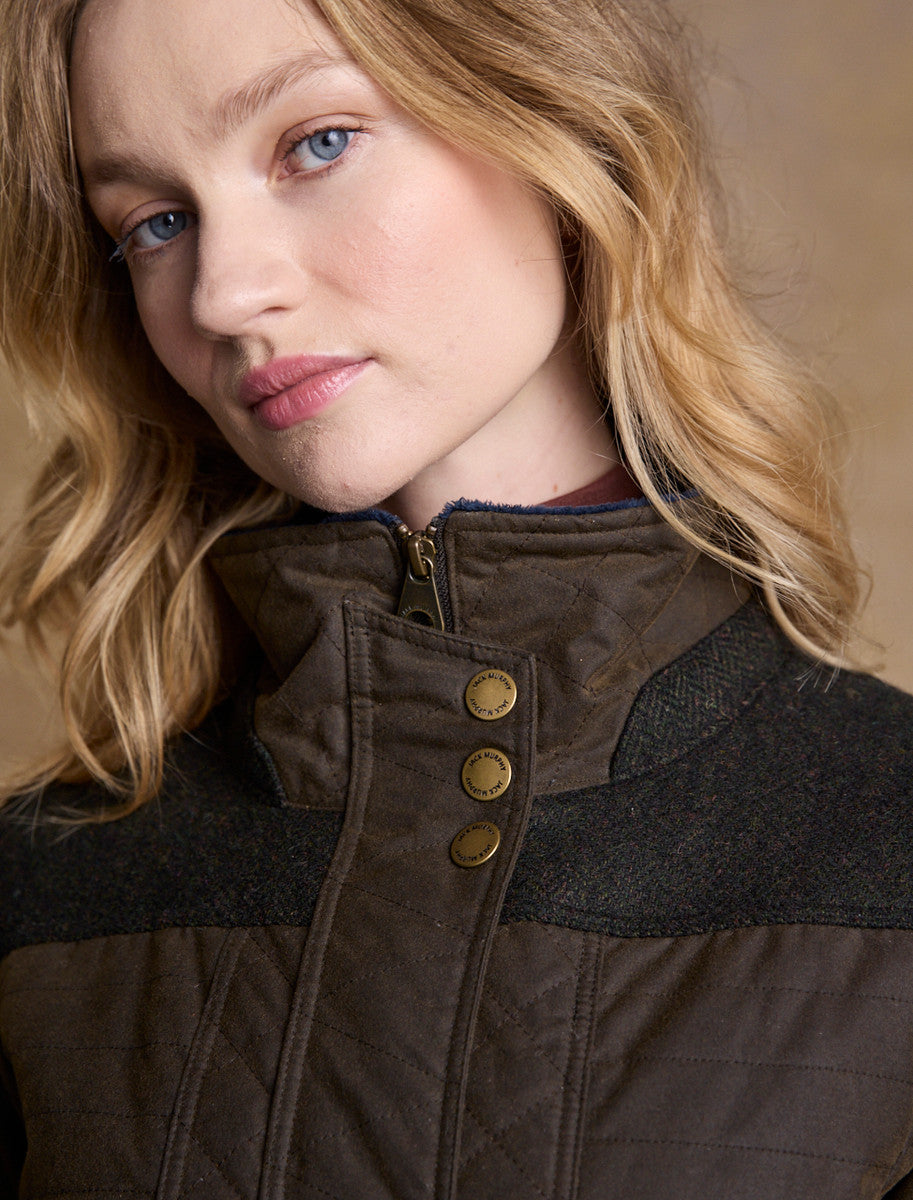 Jodie Waxed Coat - Olive