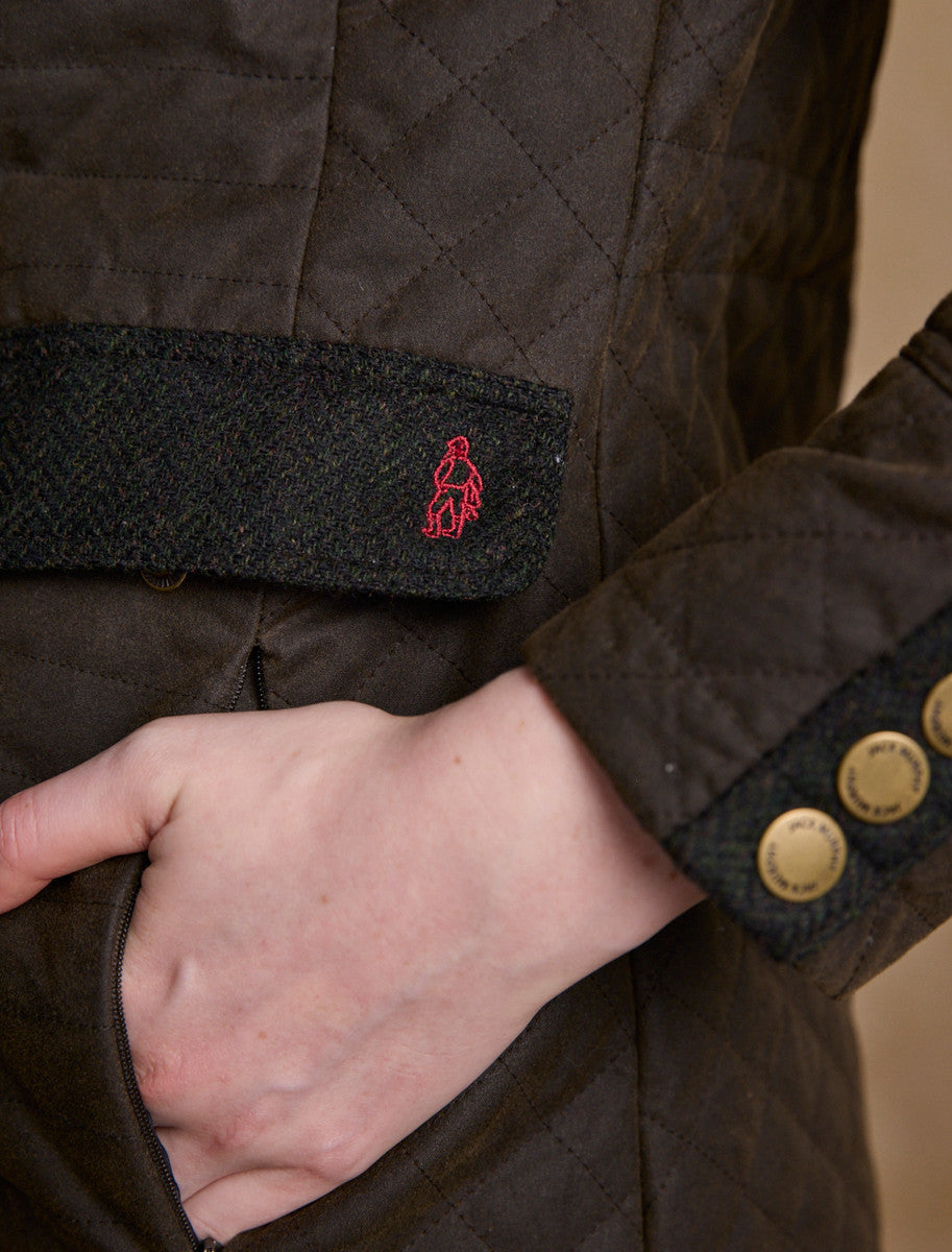 Jodie Waxed Coat - Olive