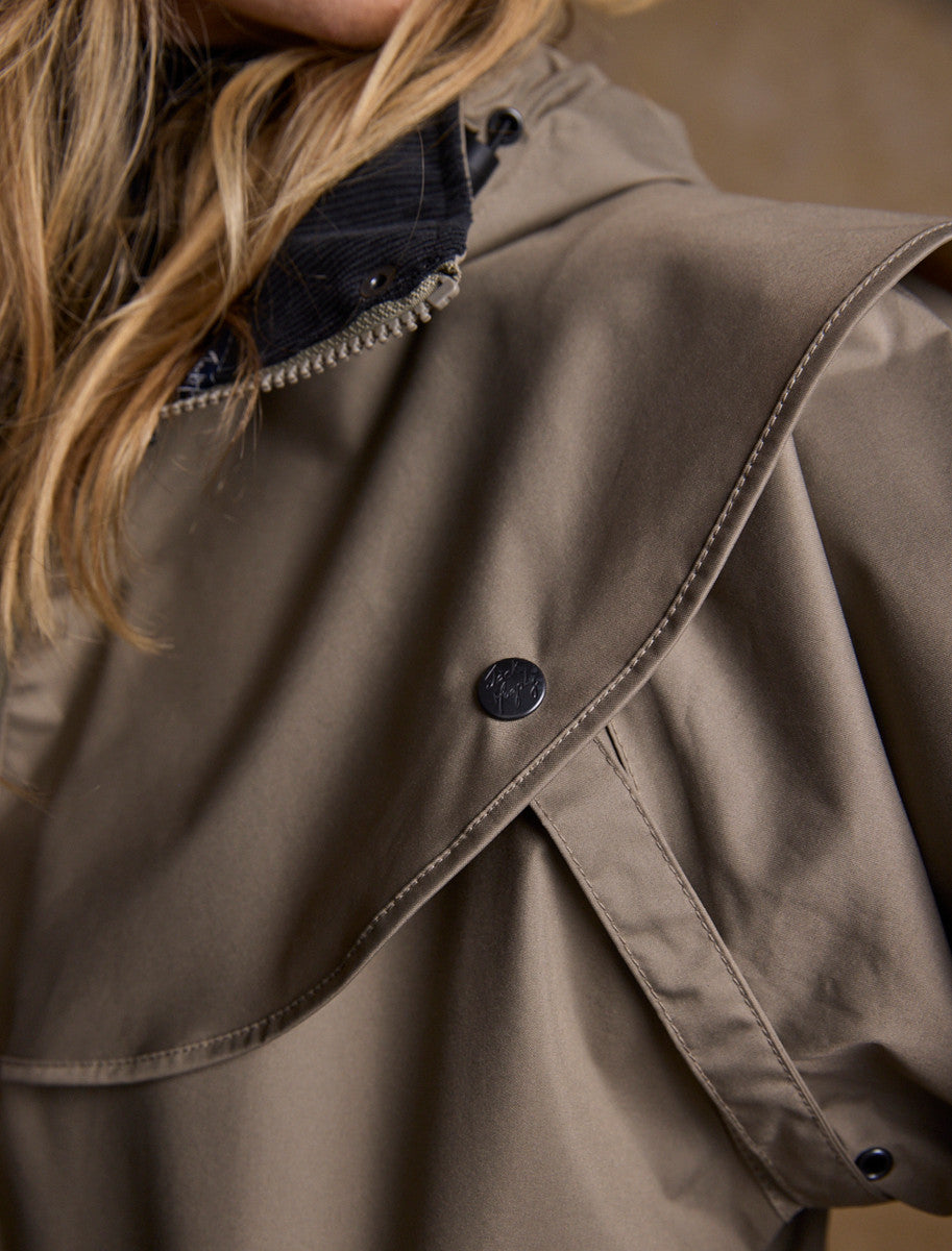 Skellig Ladies Waterproof 3/4 Coat - Chinchilla