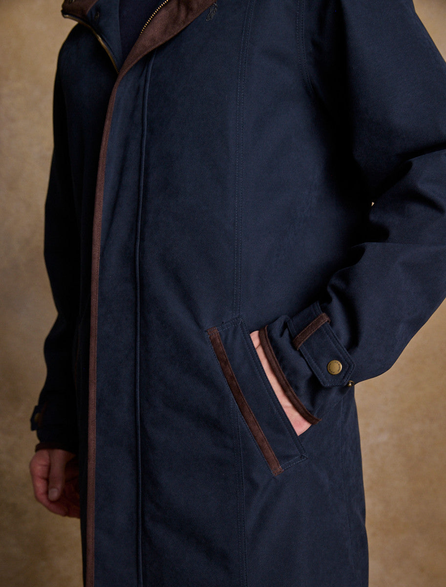 Emmet Waterproof Long Coat - Navy