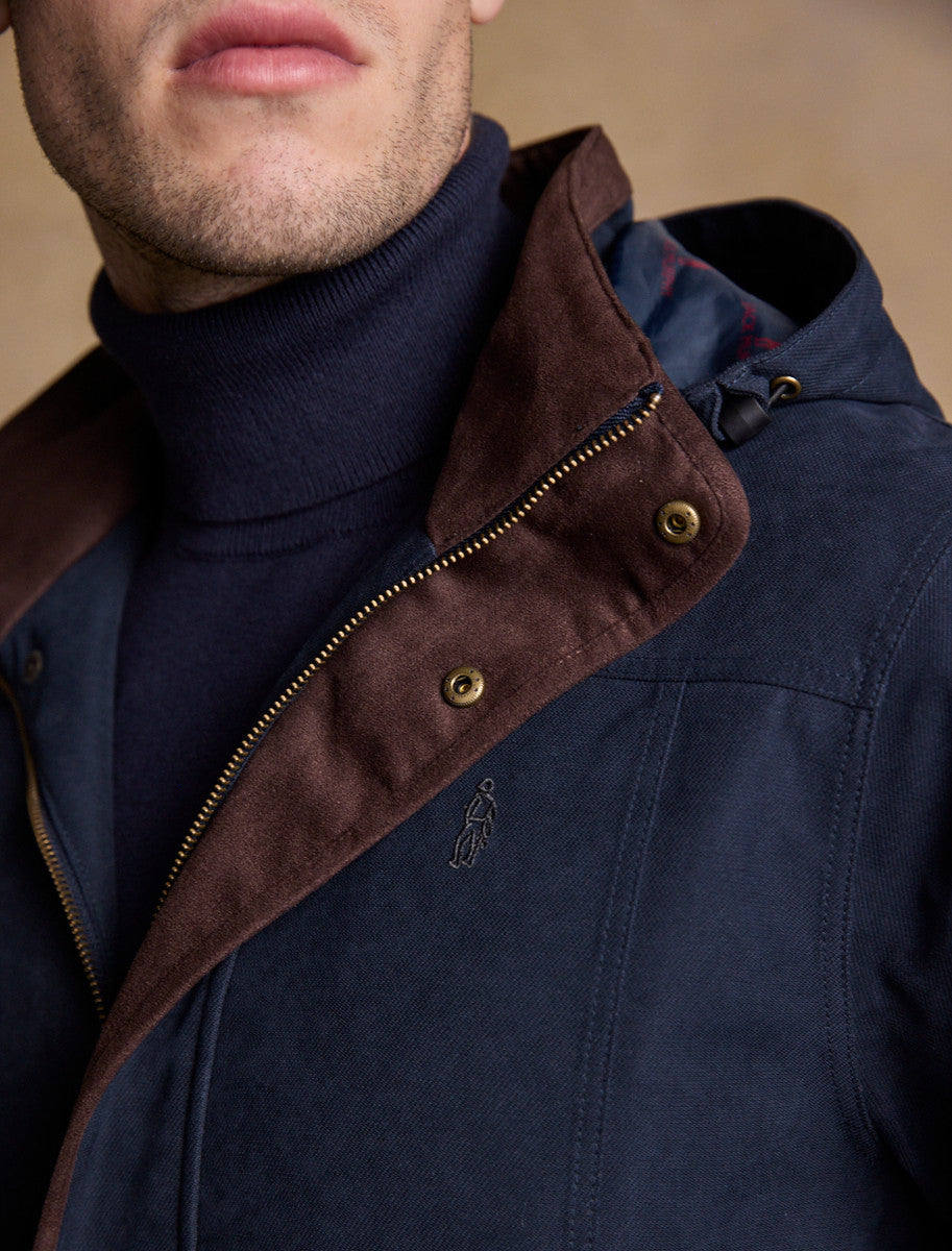 Emmet Waterproof Long Coat - Navy