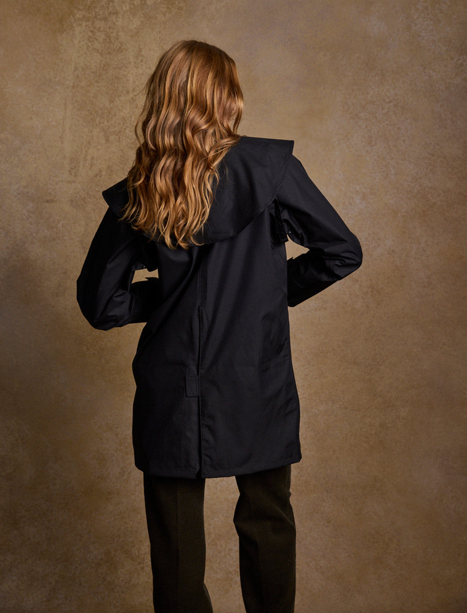 Skellig Ladies Waterproof 3/4 Coat - Black