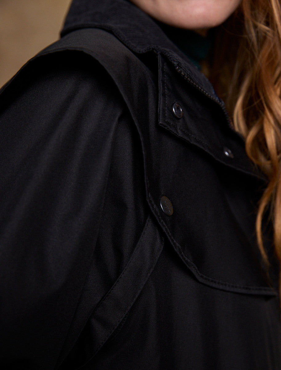 Skellig Ladies Waterproof 3/4 Coat - Black