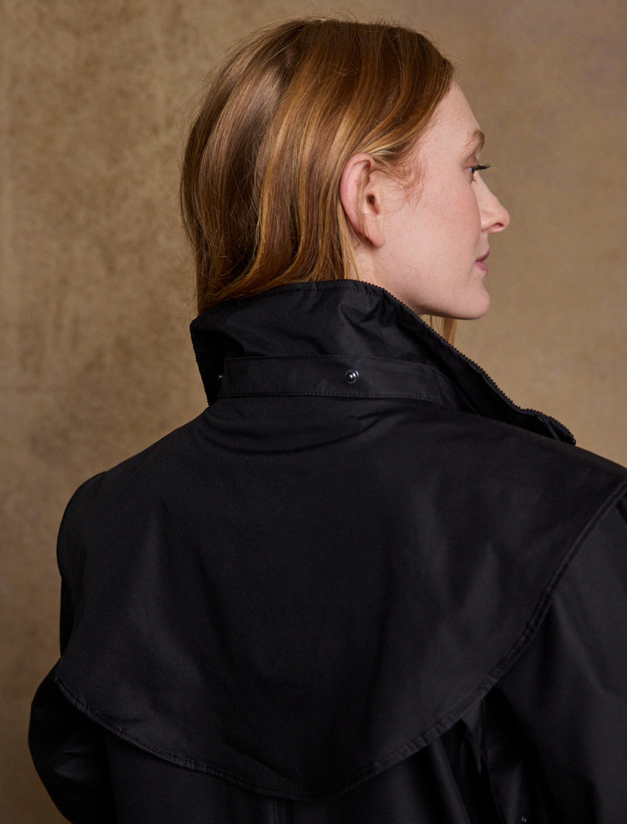 Skellig Ladies Waterproof 3/4 Coat - Black