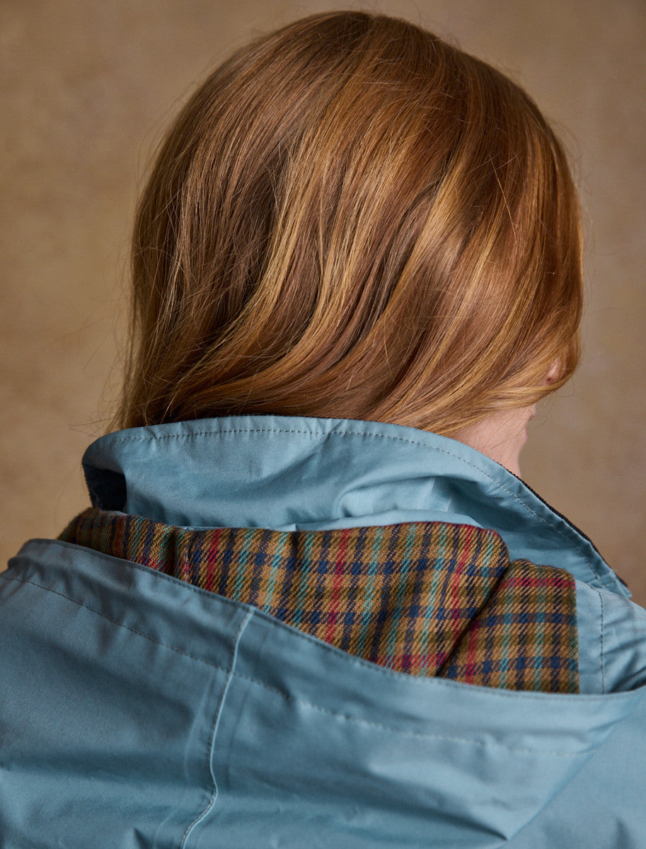 Skellig Ladies Waterproof 3/4 Coat - Smoke Blue