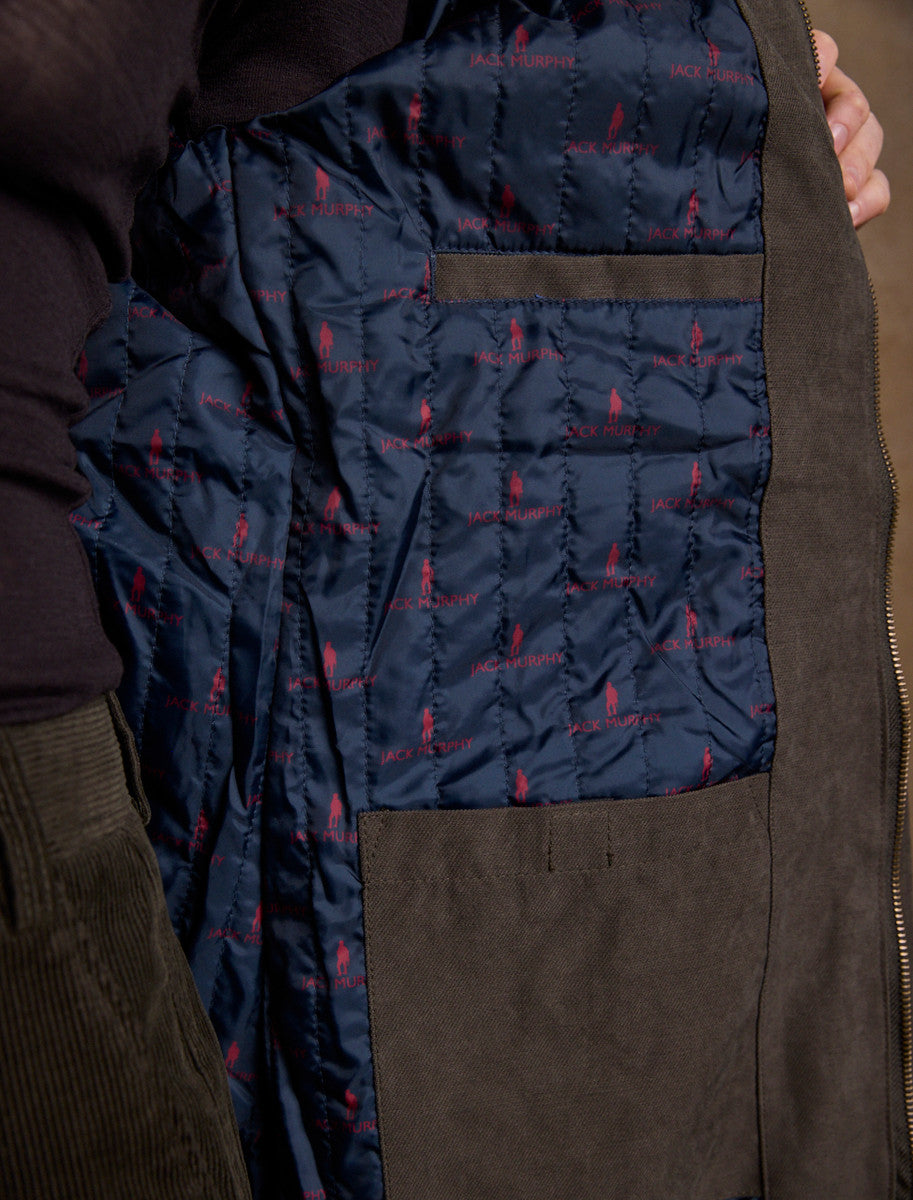 Erin Ladies Waterproof Long Riding Coat - Olive