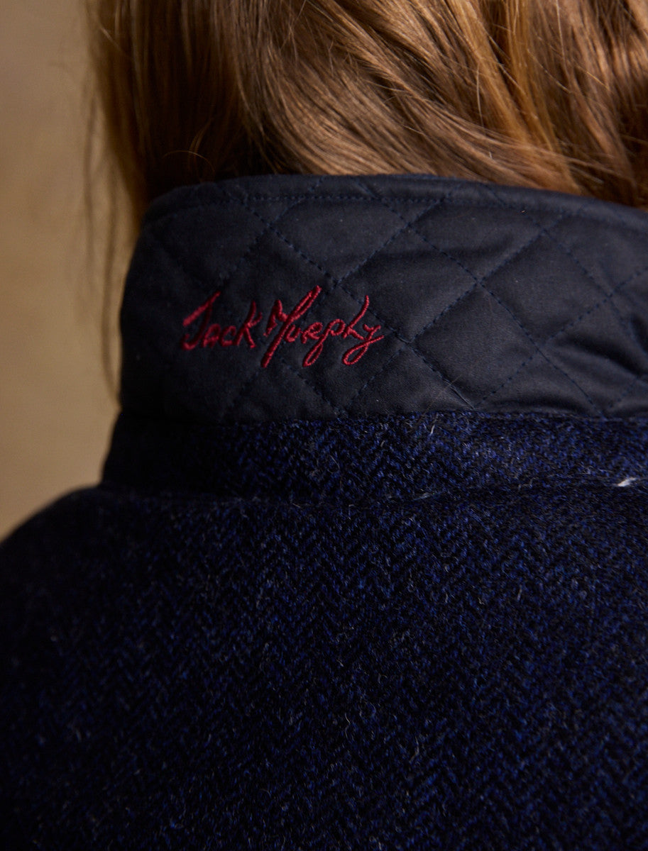 Jodie Waxed Coat - Heritage Navy