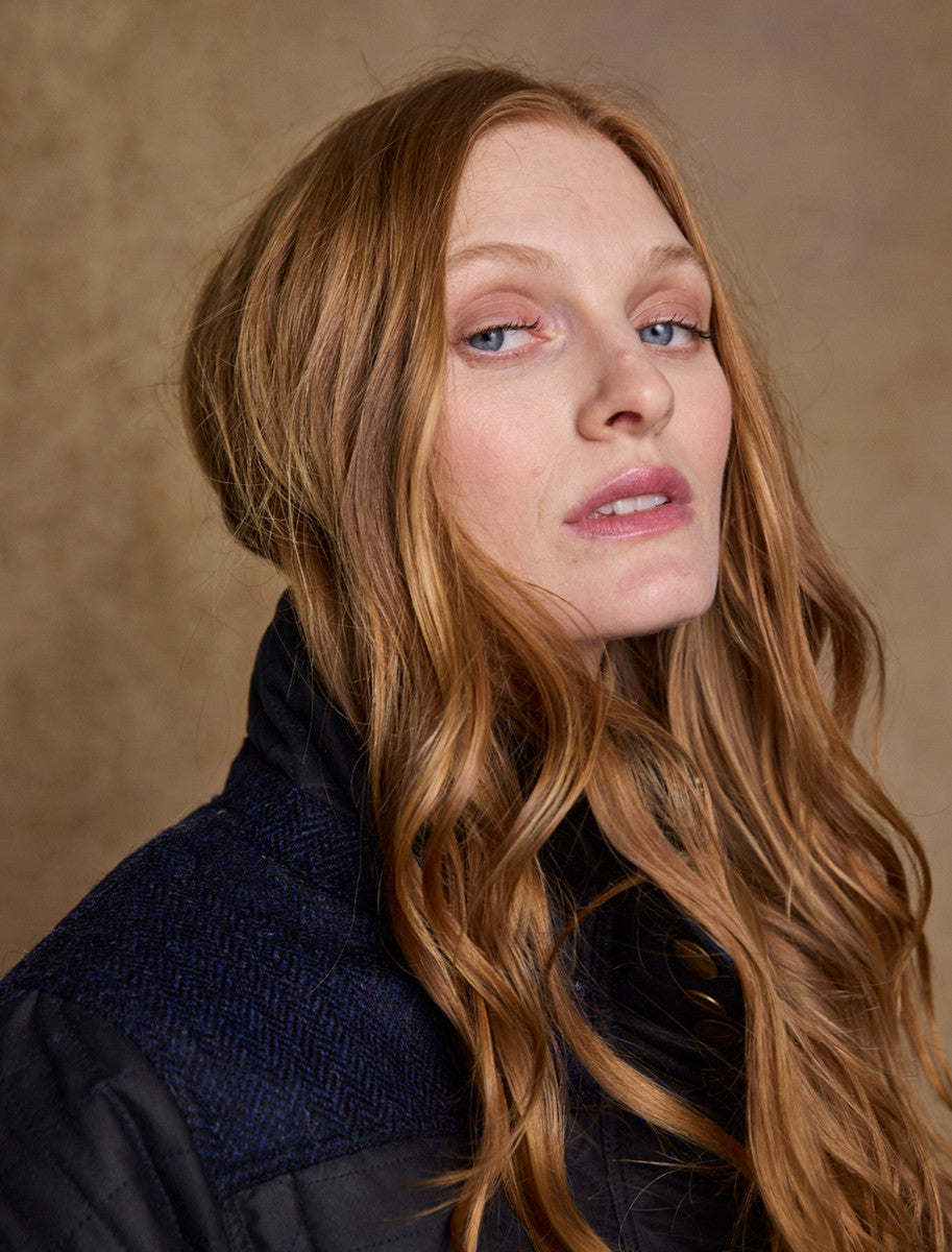 Jodie Waxed Coat - Heritage Navy