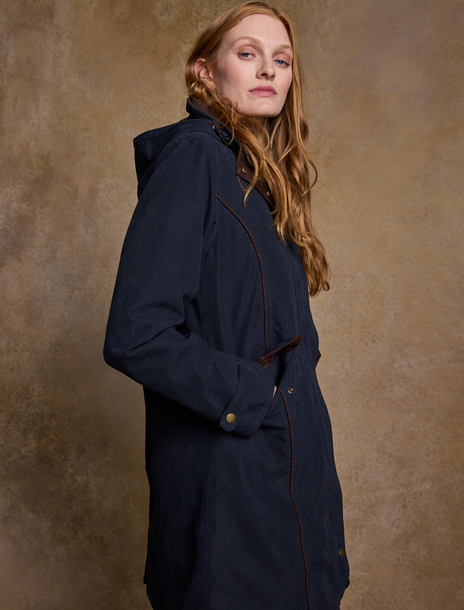 Una Ladies Waterproof Coat - Heritage Navy