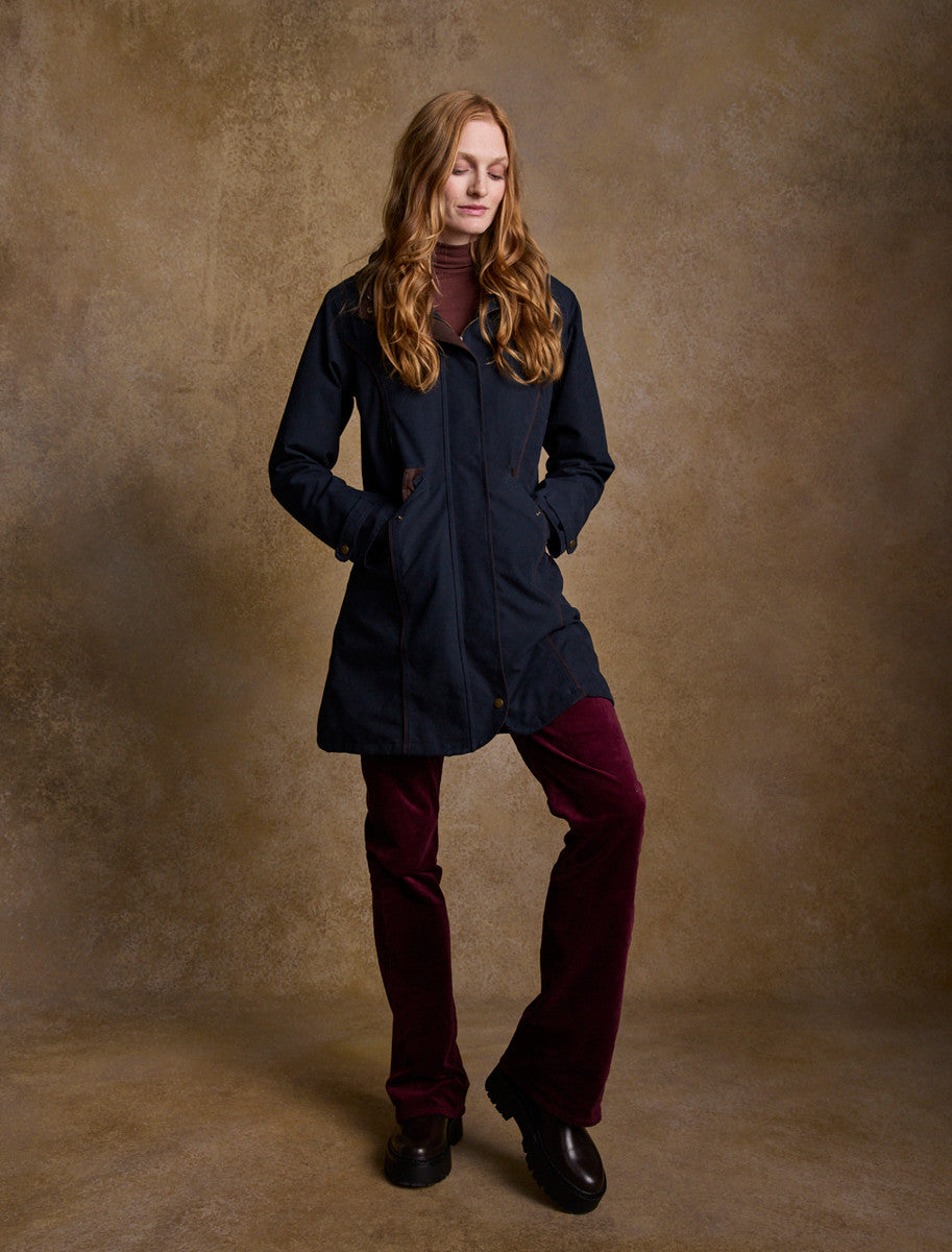 Una Ladies Waterproof Coat - Heritage Navy