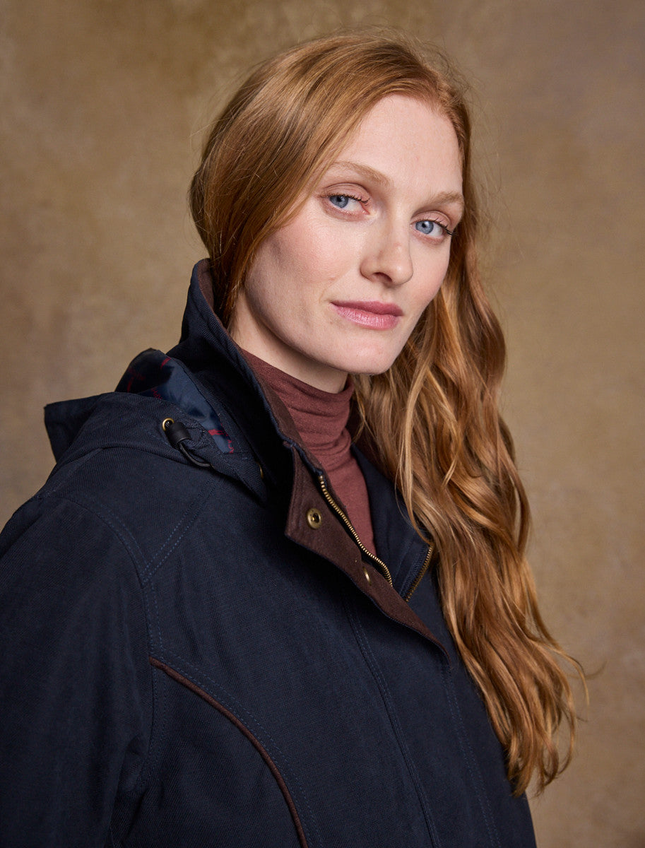 Una Ladies Waterproof Coat - Heritage Navy