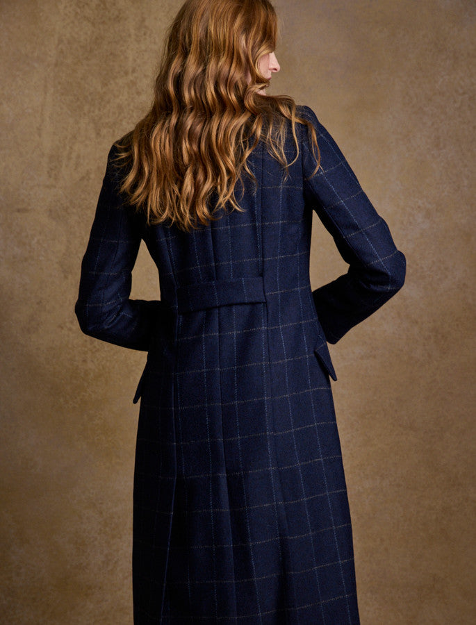 Fran Classic Long Tweed Coat