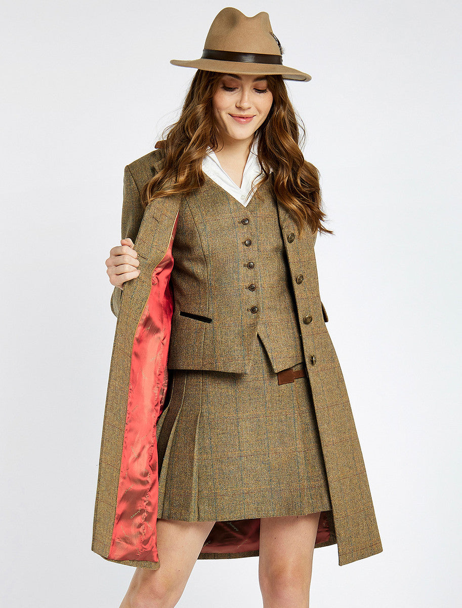Blackthorn Ladies 3/4 Tweed Coat - Burren