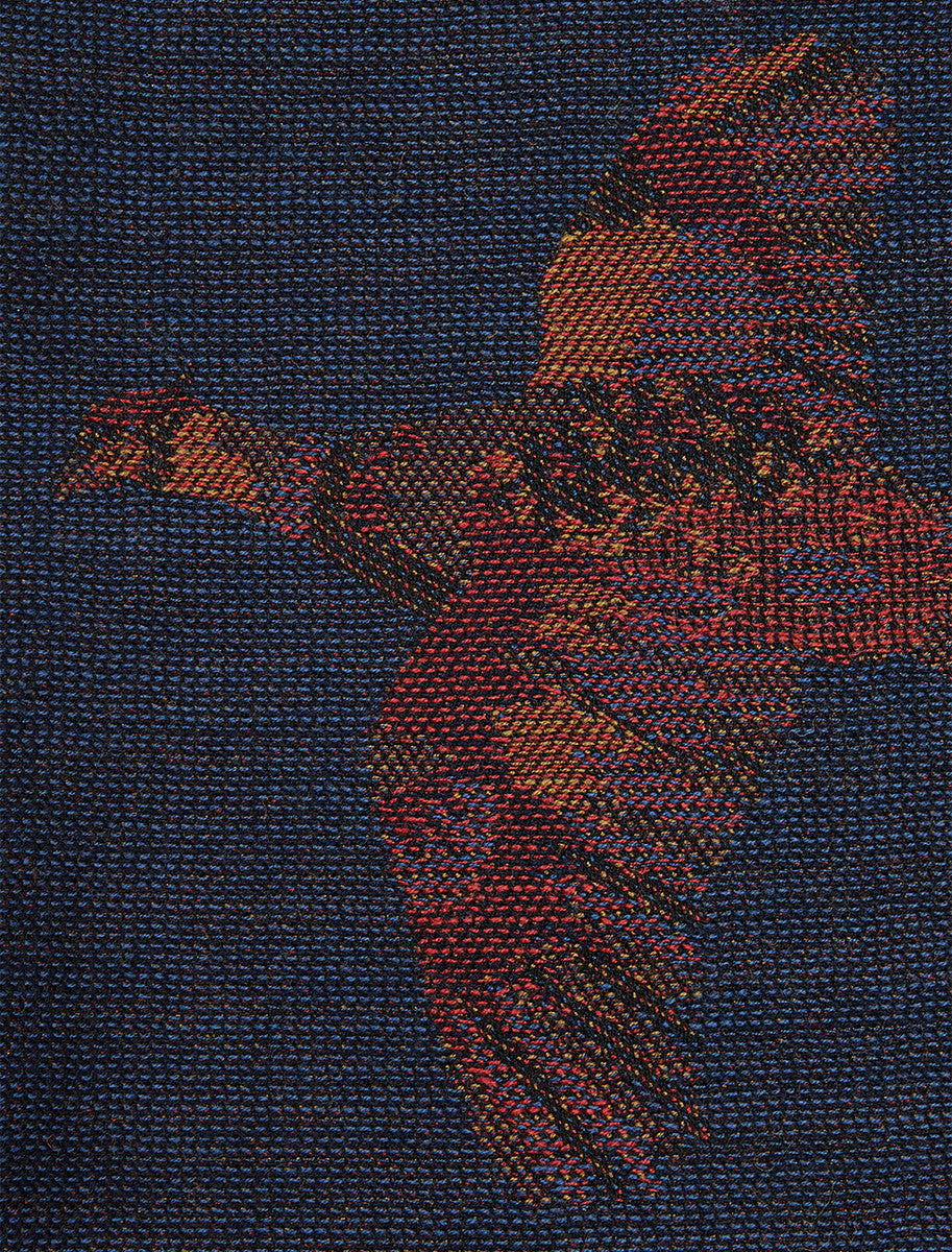 Birchdale Wool Tweed Fringed Stole - Midnight