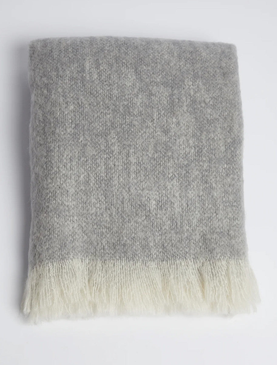 Mohair Throw - Grey