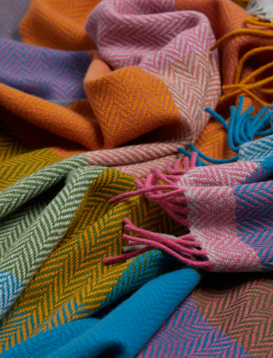 Lambswool Throw - Multi-Colour
