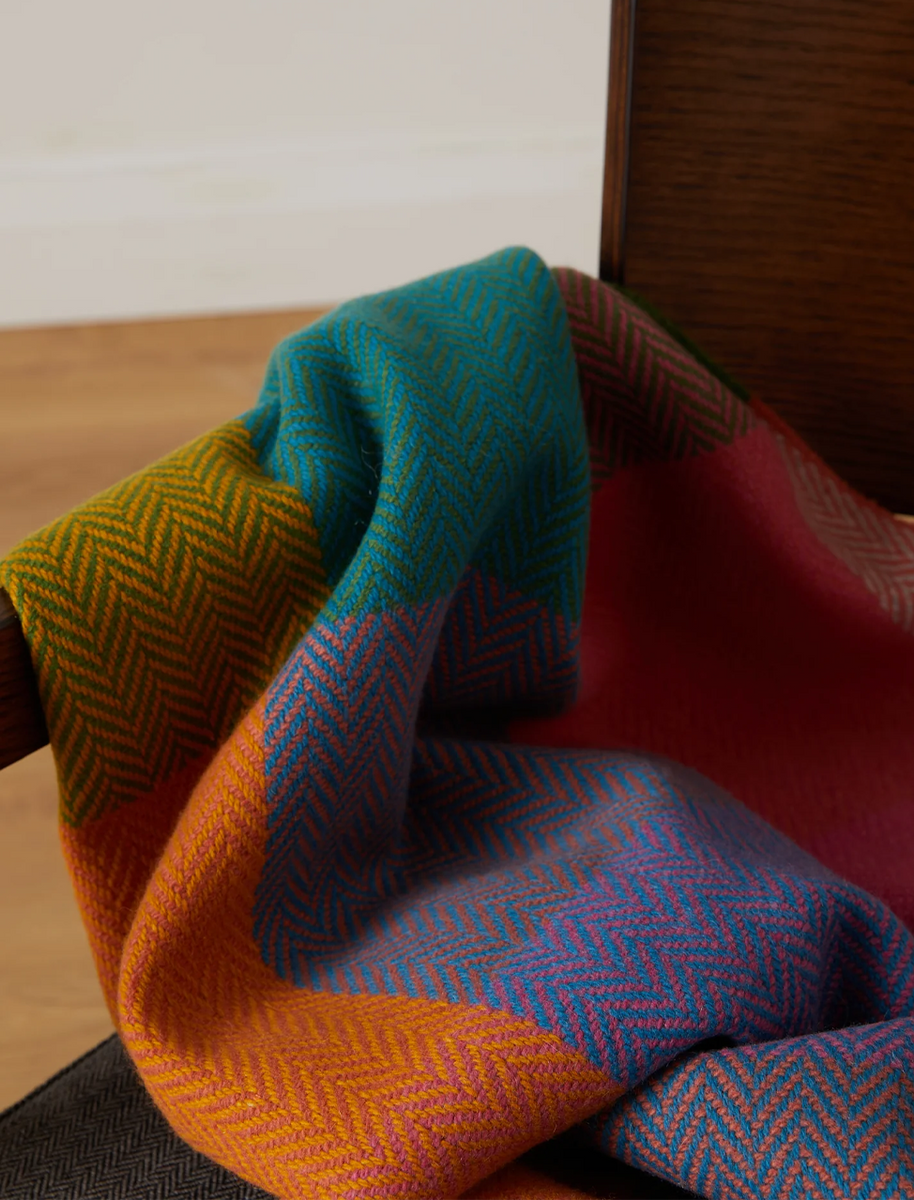 Lambswool Throw - Multi-Colour