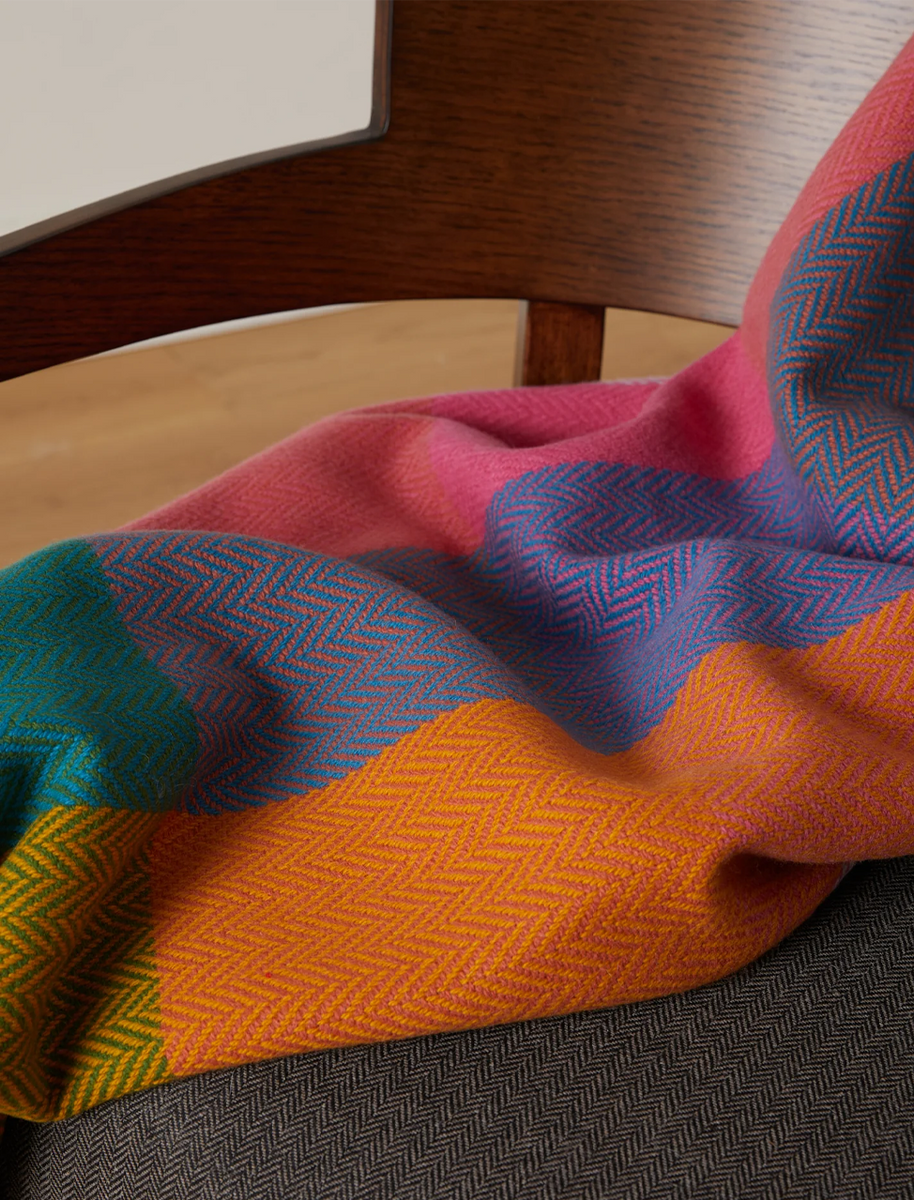 Lambswool Throw - Multi-Colour