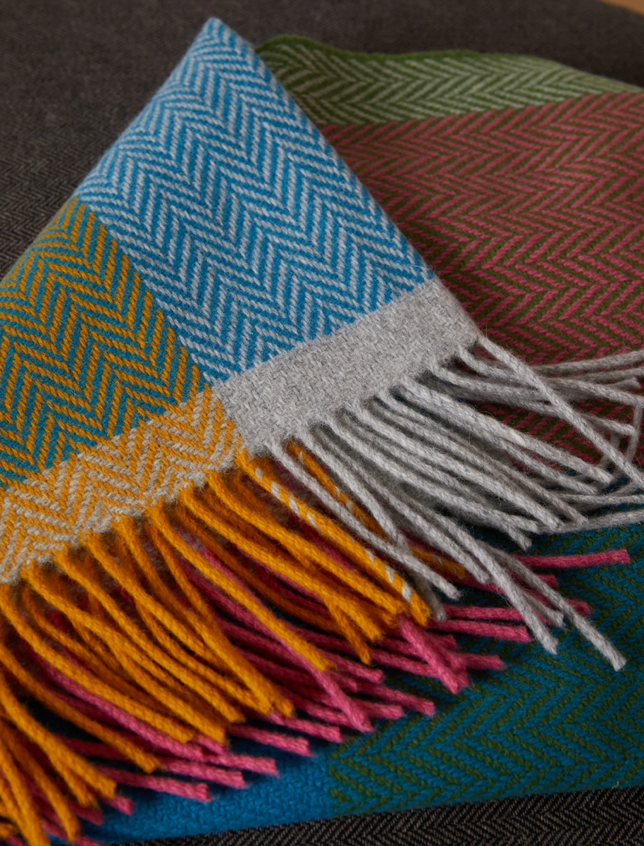 Lambswool Throw - Multi-Colour