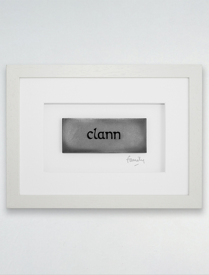 Framed Clann - (Family) Bronze Plaque