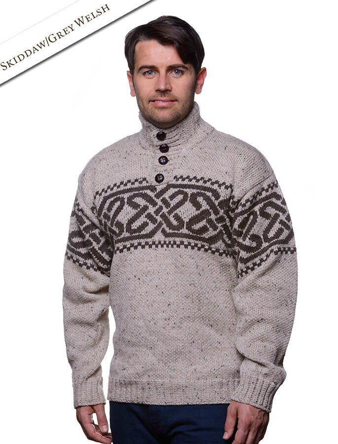 Celtic Troyer Sweater - Skiddaw/Grey Welsh