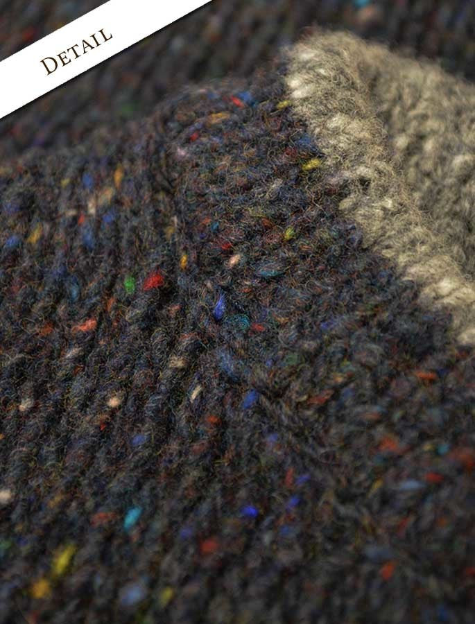 Wool Cashmere Crew Neck Sweater - Detail