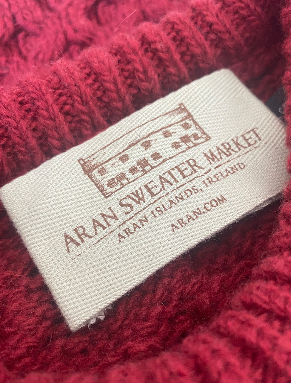 Wool Cashmere Aran Sweater