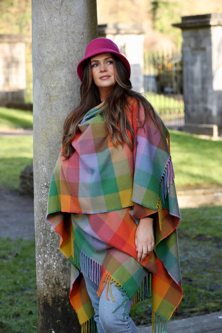 Lambswool Celtic Ruana Wrap