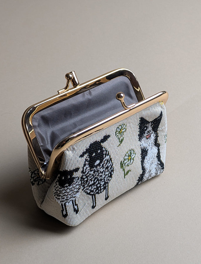 Sheep & Collie Tapestry Coin Purse