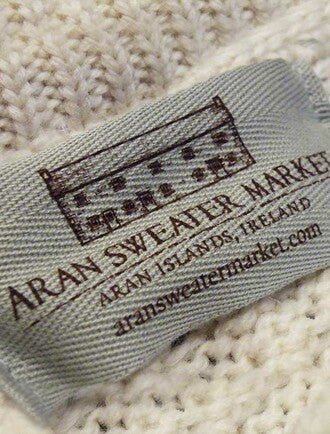 Aran Sweater Market Label