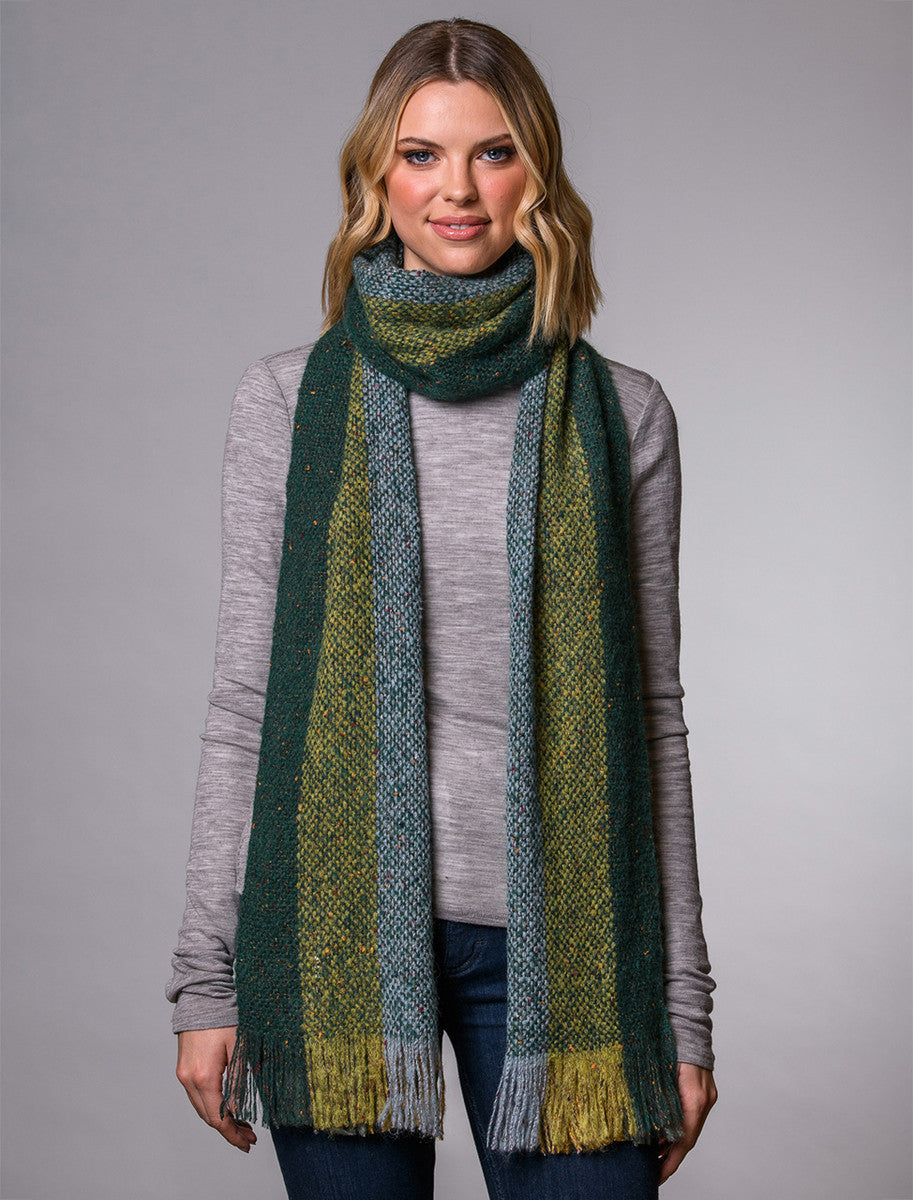 Islander Stole - Multi Green