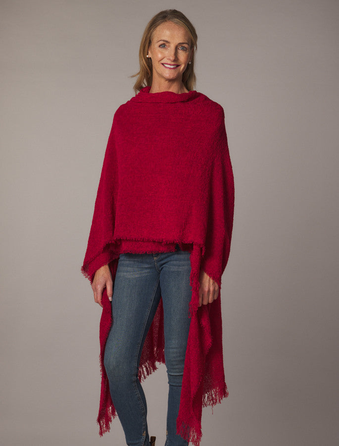 Lambswool celtic Ruana Wrap