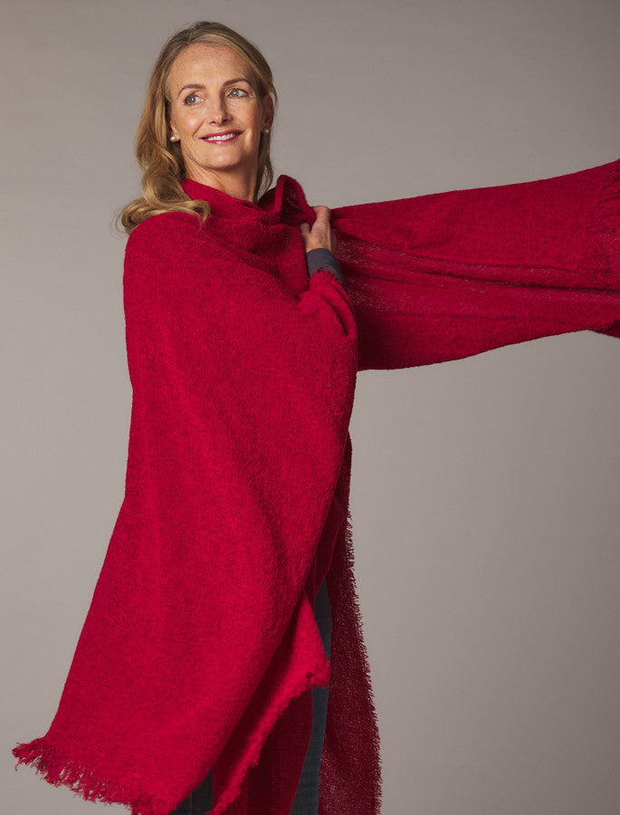 Lambswool celtic Ruana Wrap