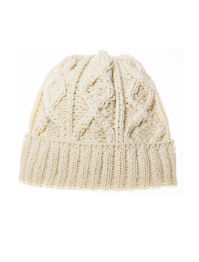 Ladies Aran Super Soft Merino Wool Hat - Classic Aran