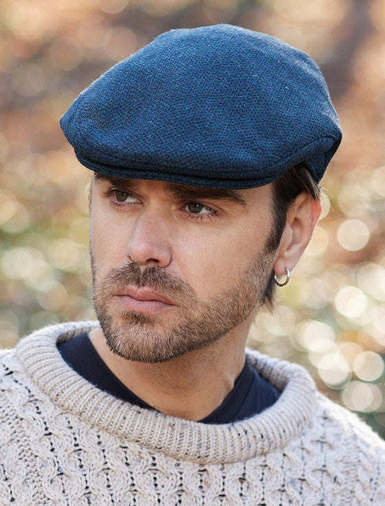 Donegal Tweed Flat Cap - Blackwatch Twill