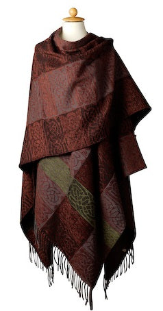 Lambswool Celtic Ruana Wrap