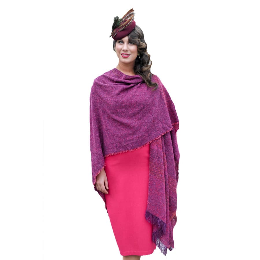 Lambswool Celtic Ruana Wrap