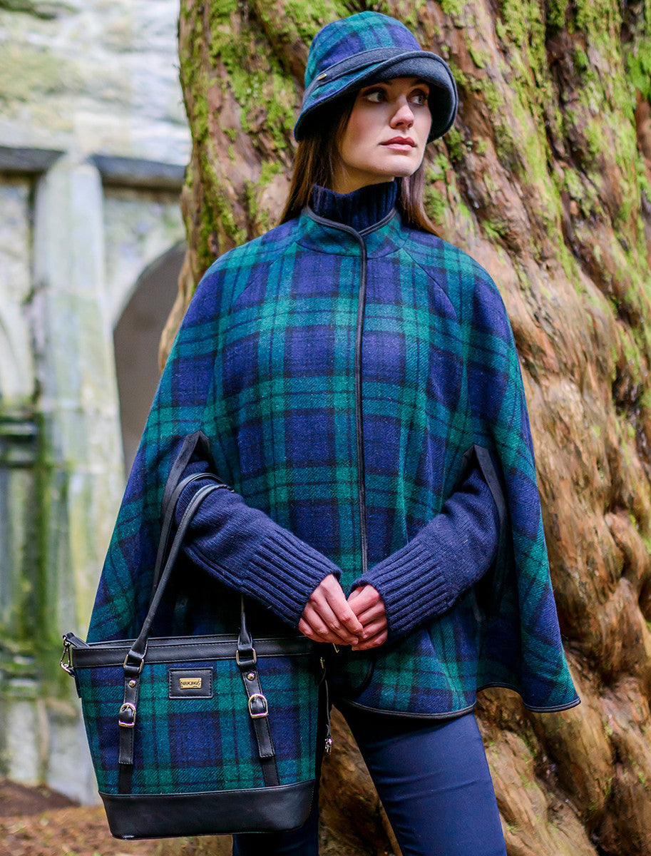 Ladies Tweed Clodagh Cap - Blackwatch