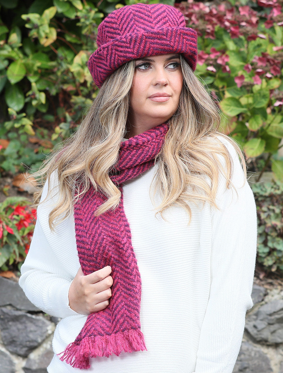 Wool Country Hat - Mulberry Mauve