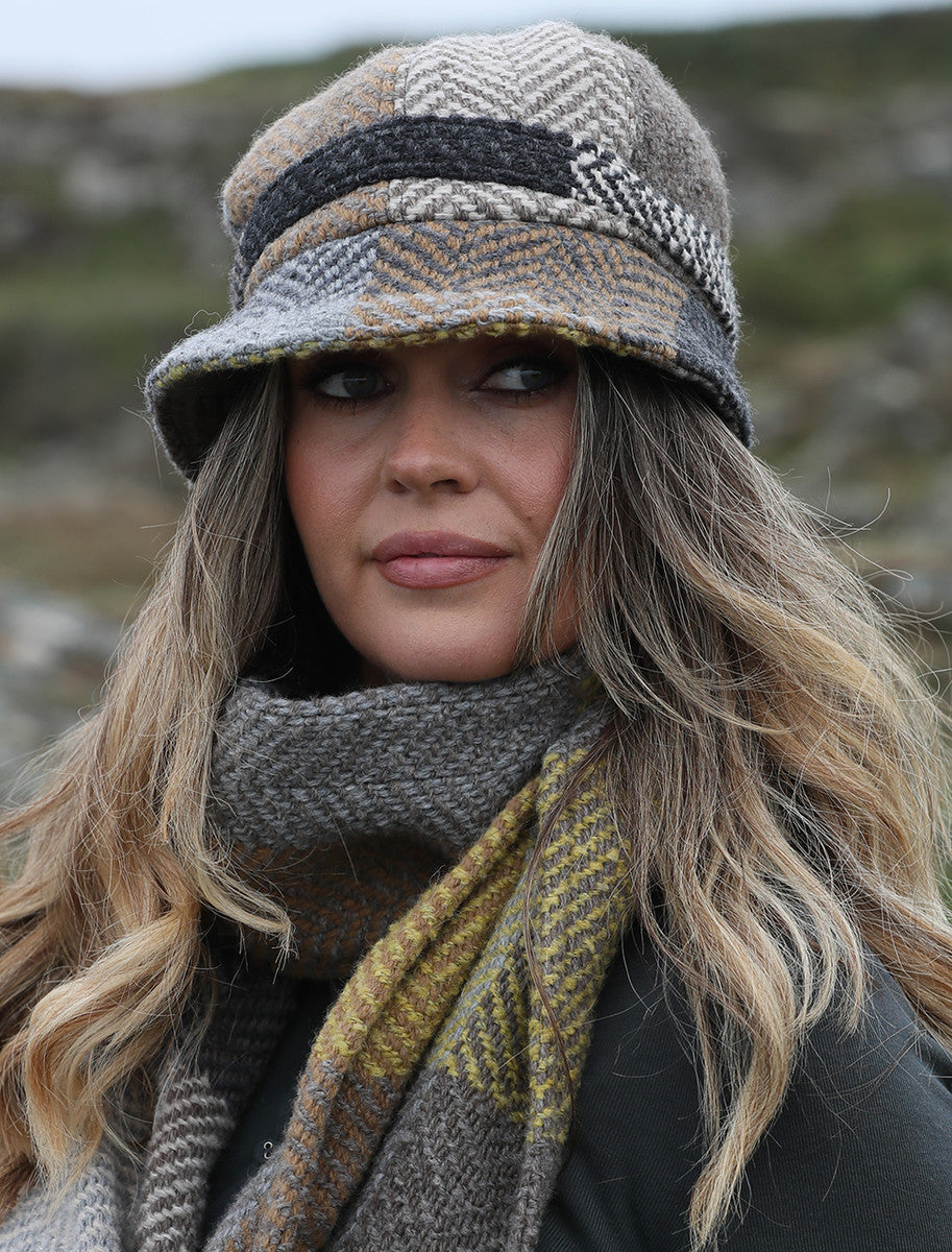 Wool County Hat - Donegal Mustard Grey