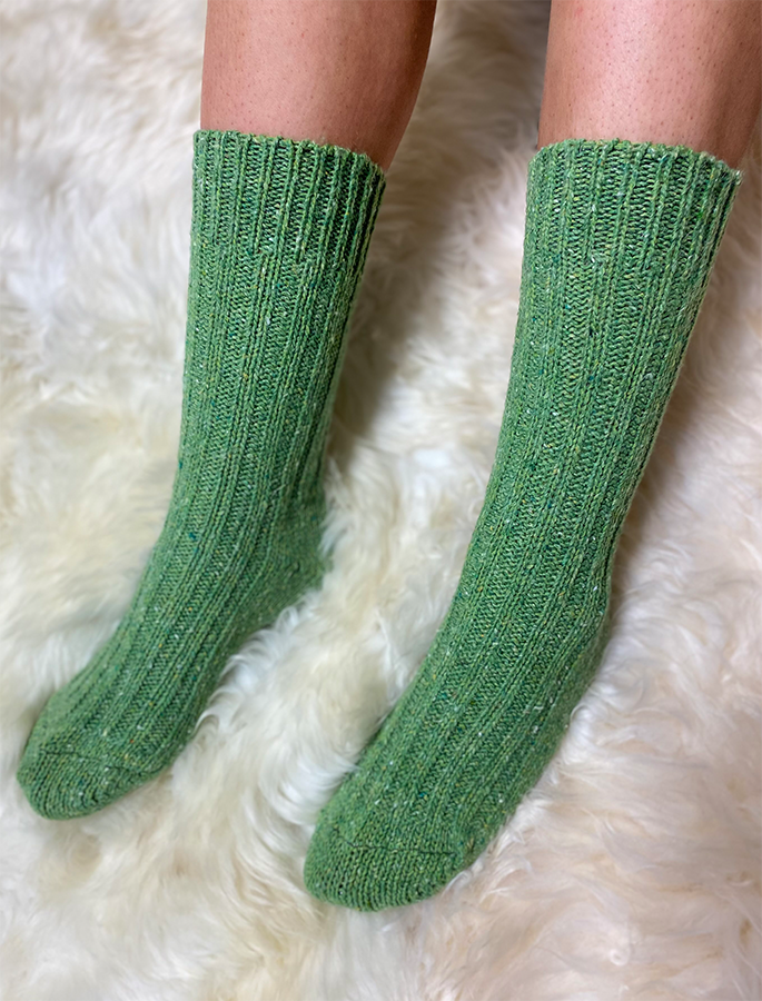 Wool Socks - Apple Green