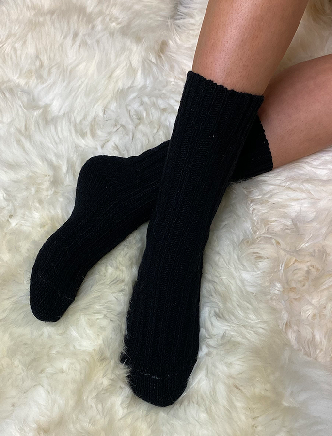 Wool Socks - Black