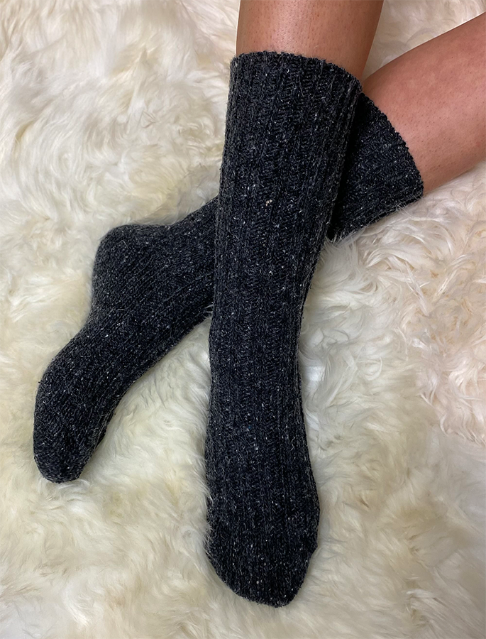 Wool Socks - Charcoal