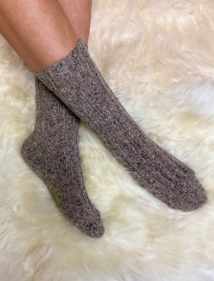 Wool Socks - Oatmeal Marl